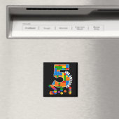 Bouwblokken 5 jaar oude Geweldige verjaardag Magneet (Insitu (Vaatwasser))