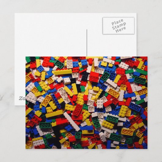 Bouwblokken Briefkaart (Voorkant / Achterkant)