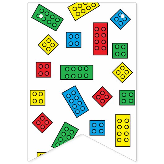 "Bouwblokken" Bunting Banner (Eerste vlag)