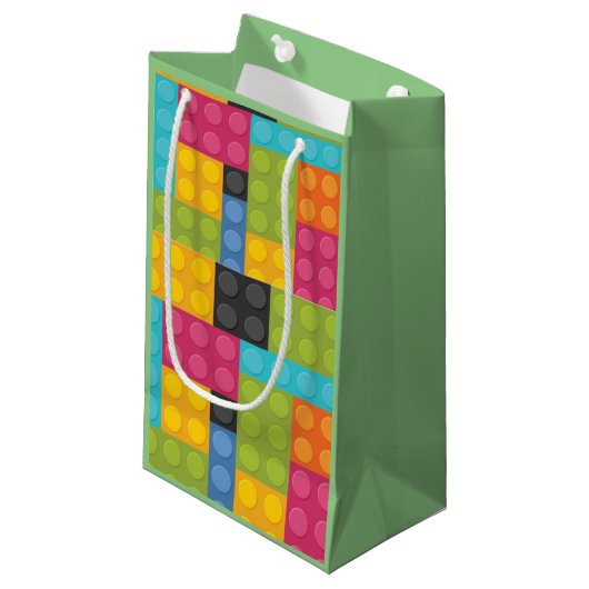 Bouwblokken Klein Cadeauzakje (Voorkant Gekanteld)