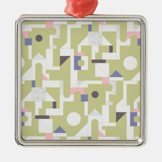 Bouwblokken Metalen Ornament (Voorkant)