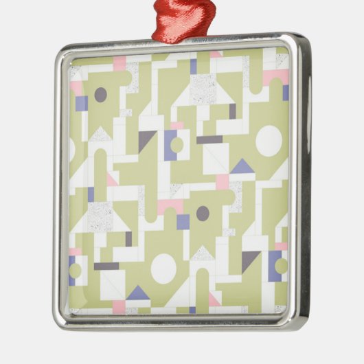 Bouwblokken Metalen Ornament (Links)