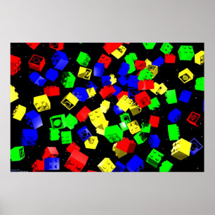 Bouwblokken Poster