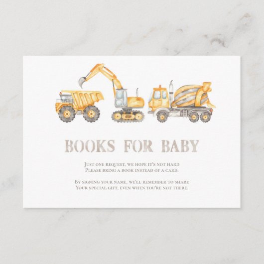 Bouwboeken voor Baby Informatiekaartje (Voorkant)