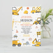 Bouwboulevard Dump Truck Graafmachine Kinderverjaa Kaart (Staand voorkant)