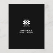 Bouwbouwer Brick Pattern Black Flyer (Achterkant)