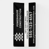 Bouwbouwer Brick Pattern Black Spandoek (Verticaal)