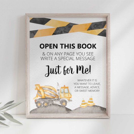 Bouwbouwer Herinneringsboek Feestbord Poster