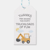 Bouwbouwer Little Digger Dank u Cadeaulabel (Voorkant)