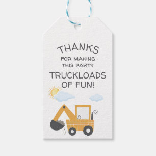 Bouwbouwer Little Digger Dank u Cadeaulabel