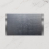 Bouwbouwer Ontwikkelaar Modern Donker Staal Visitekaartje (Achterkant)