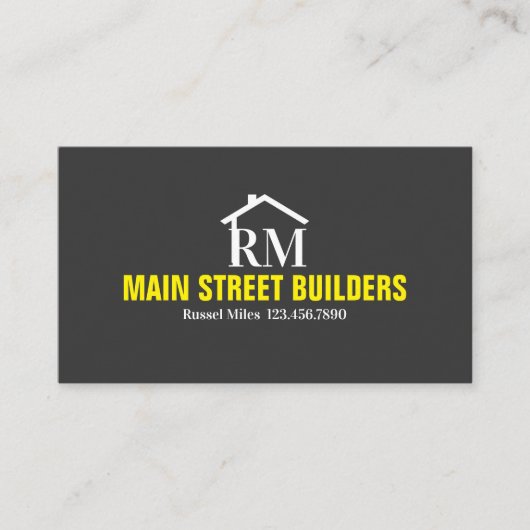 Bouwbouwkaart Visitekaartje (Voorkant)
