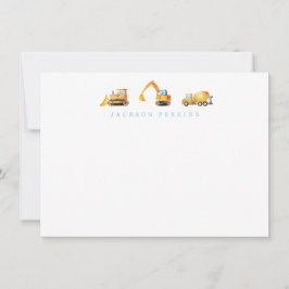 Bouwbouwmachines Briefkaarten voor Kinderen