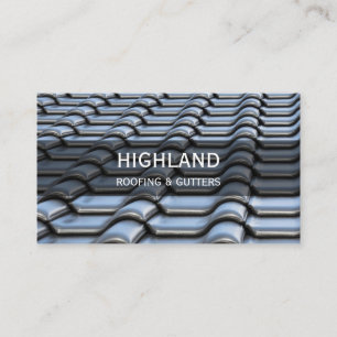 Bouwbusinesscard voor dakgoten visitekaartje