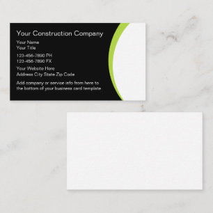 Bouwbusinesscards Visitekaartje