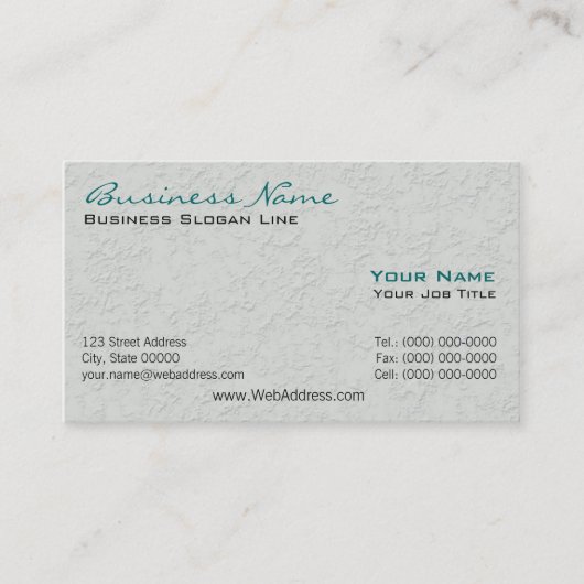 Bouwbusinesskaarten Visitekaartje (Voorkant)