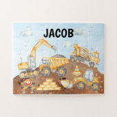 Bouwcadeau voor jongens, Bouw Legpuzzel (Horizontaal)