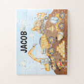 Bouwcadeau voor jongens, Bouw Legpuzzel (Verticaal)