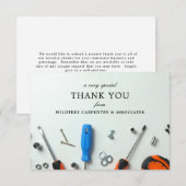 bouwcluster | Een speciale dank u Notitiekaartje (Voorkant / Achterkant)