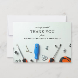 bouwcluster | Een speciale dank u Notitiekaartje