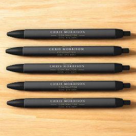 Bouwconstructie Black Gold Zwarte Inkt Pen