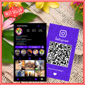 Bouwconstructie Instagram Violet QR-code Visitekaartje
