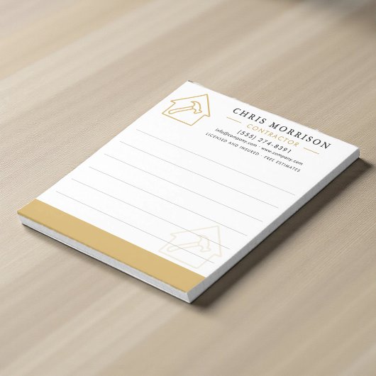 Bouwconstructie Wit Goud Notitieblok