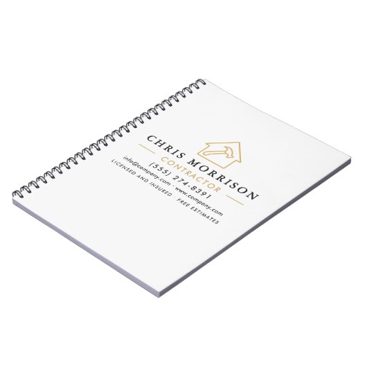 Bouwconstructie Wit Goud Notitieboek (Linkerzijde)