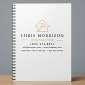 Bouwconstructie Wit Goud Notitieboek