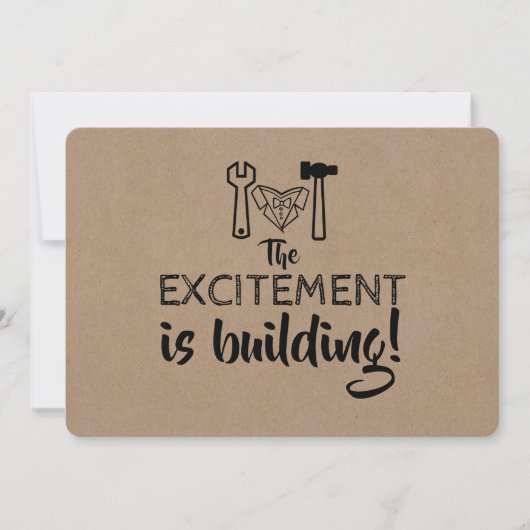 Bouwcontract Groomsman-voorstel Kaart (Voorkant)