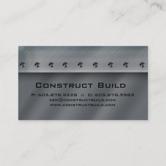 Bouwcontract Metaal Visitekaartje 3 (Voorkant)