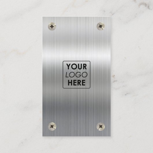 Bouwcontractant Logo QR Code Social Visitekaartje (Achterkant)