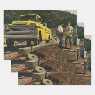  bouwcontractant voor bedrijfsarchitectuur inpakpapier vel