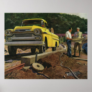 bouwcontractant voor bedrijfsarchitectuur poster