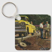  bouwcontractant voor bedrijfsarchitectuur sleutelhanger (Voorkant)