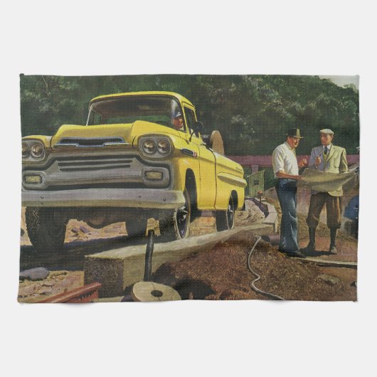 bouwcontractant voor bedrijfsarchitectuur theedoek (Horizontaal)