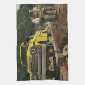 bouwcontractant voor bedrijfsarchitectuur theedoek (Verticaal)