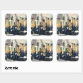 Bouwdag Empties 2005 Vierkante Sticker (Vel)