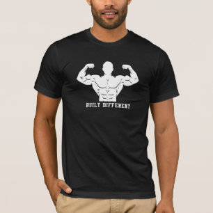 Bouwde Verschillende Bodybuilding Mannen Gym Motiv T-shirt