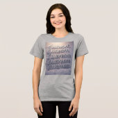 "Bouwde verschillende: Outwork. Overleren. Overdro Tri-Blend Shirt (Voorkant volledig)