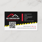 Bouwdienst, woningbouw, renovatie visitekaartje (Achterkant)