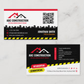 Bouwdienst, woningbouw, renovatie visitekaartje (Voorkant / Achterkant)