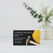 Bouwdiensten met hard Pet Visitekaartje (Staand voorkant)