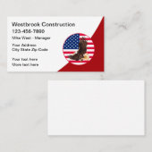 Bouwdiensten Patriottische Visitekaartjes (Voorkant / Achterkant)