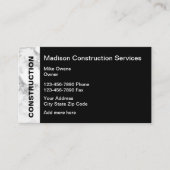 Bouwdiensten Visitekaartje (Voorkant)