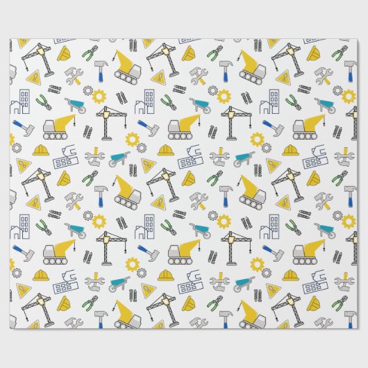 Bouwelementen Cadeaupapier (Vlak)
