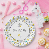 Bouwelementen Papieren Bordje (Feest)