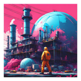 BOUWEN AAN DE TOEKOMST FOTO AFDRUK