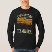 Bouwen is de werkplaats van de Teamwork T-shirt (Voorkant)
