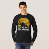 Bouwen is de werkplaats van de Teamwork T-shirt (Voorkant volledig)